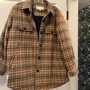The Great plaid shirt jacket